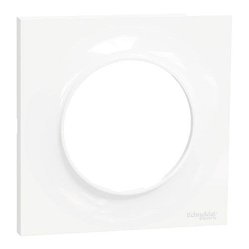 SCHNEIDER Plaque simple blanche Odace