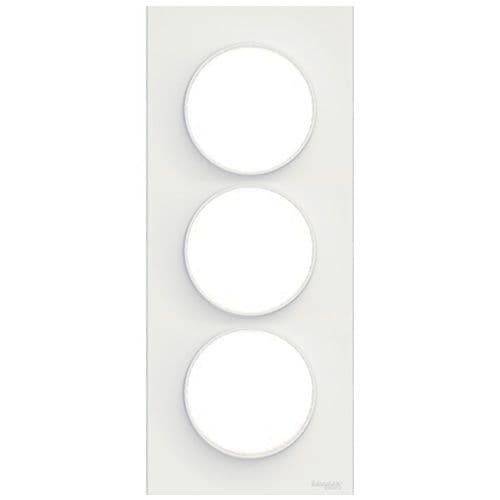 SCHNEIDER Odace Styl Plaque triple verticale blanc E57 - S520716