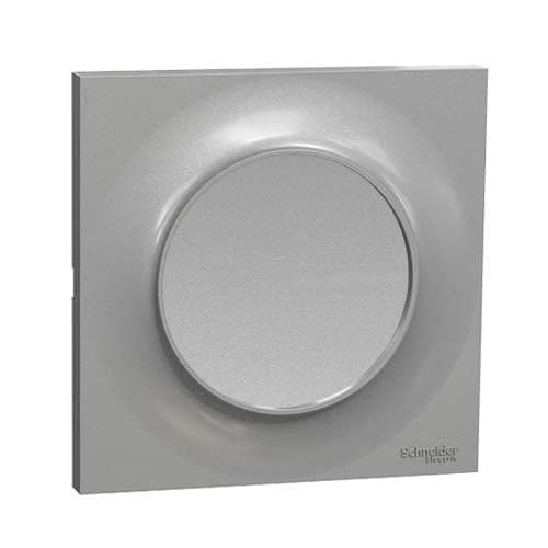 Bouton poussoir SCHNEIDER Odace complet aluminium