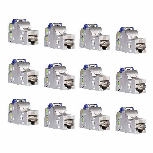 Lot de 12 Connecteurs S-One DPM RJ45 SCHNEIDER femelle Grade 3TV Cat6A - VDIB1771XB12