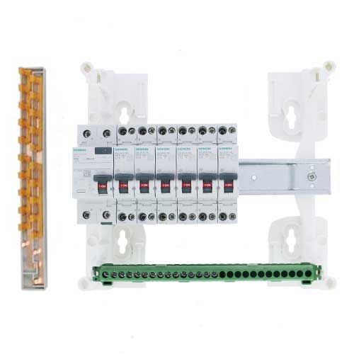 SIEMENS Tableau électrique pré-équipé 1 rangée - intérieur du tableau