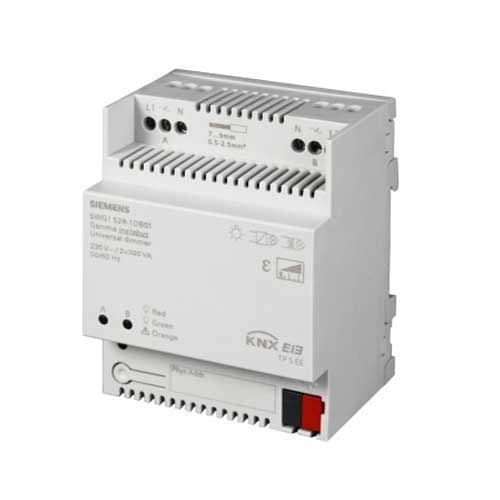 SIEMENS KNX Variateur Universel 2 Sorties 300VA ou 1 Sortie 500VA pour LED variable 230V