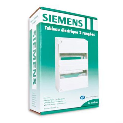 SIEMENS Tableau électrique nu 2 rangées