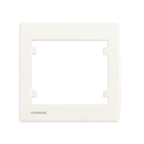 SIEMENS Delta Iris Plaque simple - Blanc