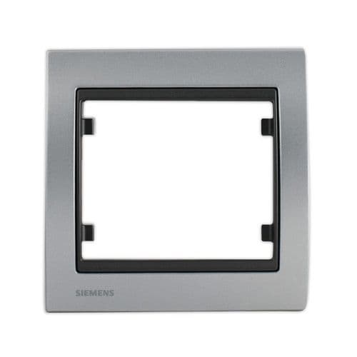 SIEMENS Delta Iris Plaque simple - Métal alu silver