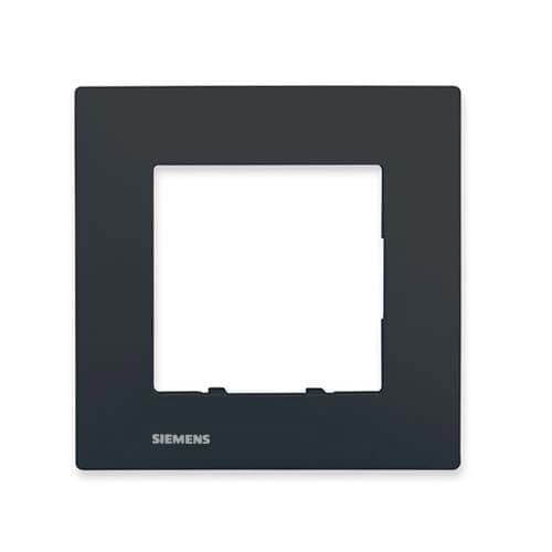 SIEMENS Delta Viva Plaque simple - Anthracite