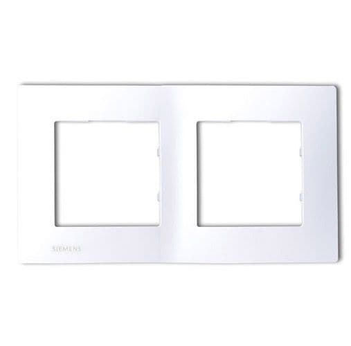 SIEMENS Delta Viva Plaque double blanc