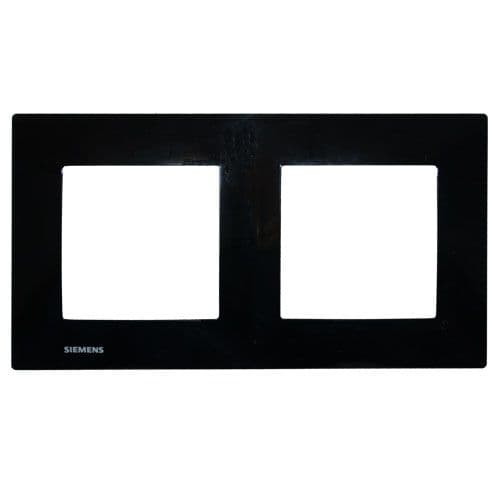 SIEMENS Delta Viva Plaque double - Noir