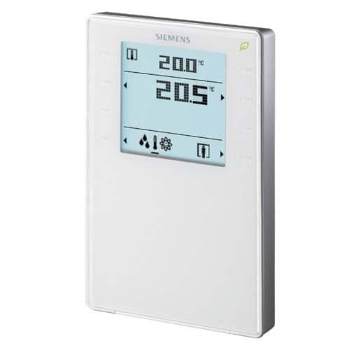 SIEMENS Appareil d'ambiance saillie KNX blanc avec sonde de température - Affichage LCD