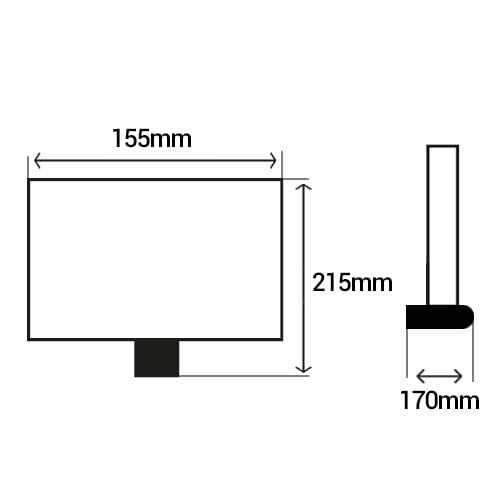 STEINEL Projecteur extérieur LED LS 150 à détection 230 V 20,5 W 1760lm 4000°K noir - dimensions