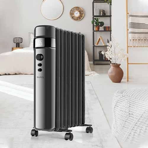 SUPRA Radiateur bain d'huile OREA 2000 noir écran numérique 2000W - 541107