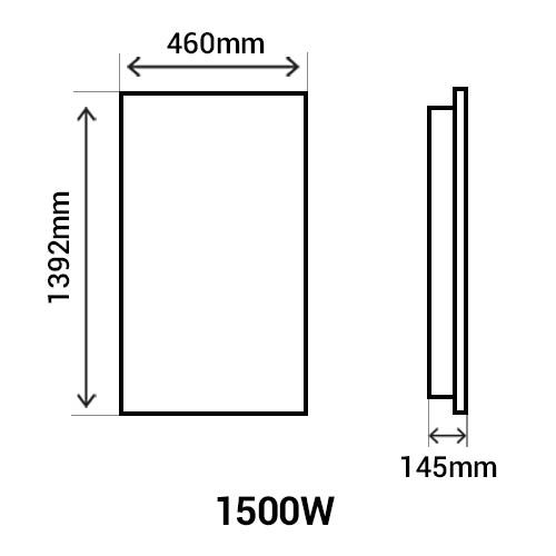 the429351-thermor-ingenio-3-radiateur-connecte-a-chaleur-douce-vertical-1500w-blanc-schéma avec dimensions