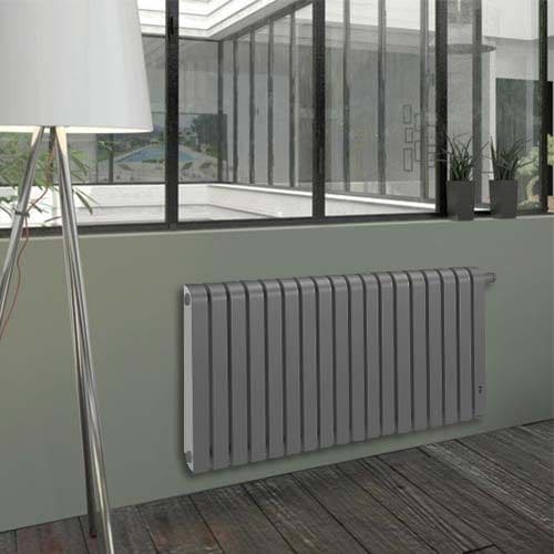 THERMOR Mythik Radiateur connecté chaleur douce horizontal gris roche 1500W - 460154_x000D_