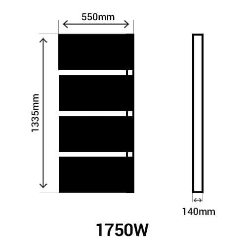 the490615-thermor-symphonik-seche-serviettes-ardoise-alu-souff-1750w-droite-3-schéma avec dimensions