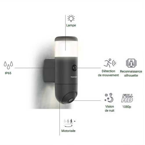 THOMSON Reitha 100 Caméra de surveillance extérieure avec nombreuses fonctionnalités