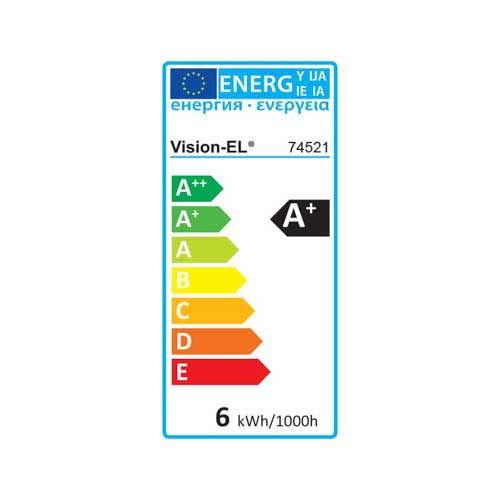 VISION-EL Ampoule LED E27 Bulb 6W - Energie