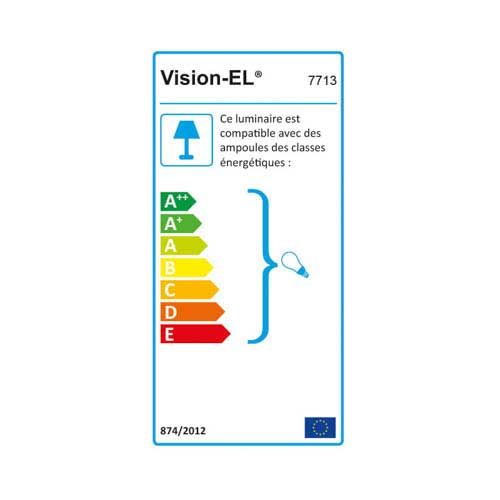 VISION-EL Support de spot carré aluminium brossé 92 x 92 mm - Energie