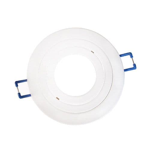 VISION-EL Anneau orientable rond pour spot encastré 92 mm blanc - Face