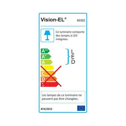 VISION-EL Projecteur extérieur LED extra plat à détection 230V 10W 880lm anthracite - Energie