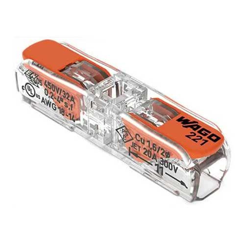 Mini borne de connexion rapide WAGO S221 InLine