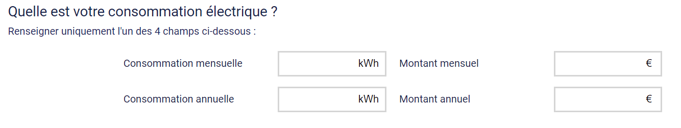 Votre consommation électrique