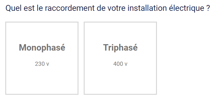 Raccordement électrique