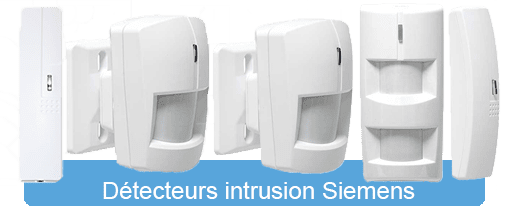 Systèmes d'alarme Siemens - Détecteurs intrusion